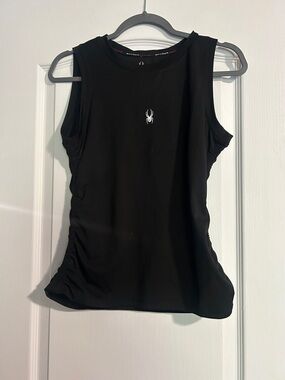Spyder Black Sleeveless Performance Tank Top
